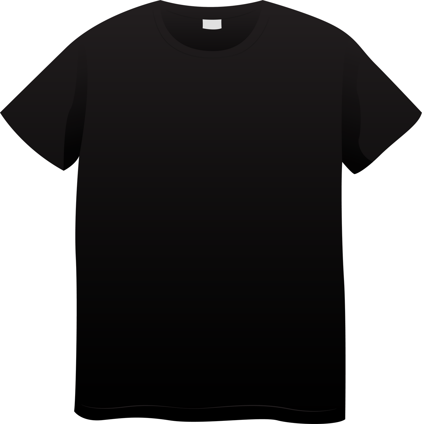 Black Plain T-shirt Mockup Design